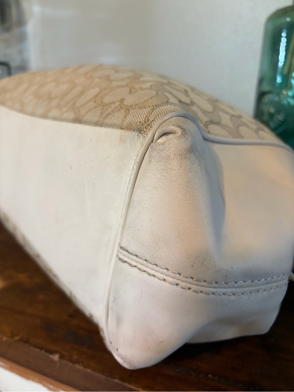 Coach Signature Lexy Shoulder Bag with Cream Trim F27579 - Picture 12 of 14